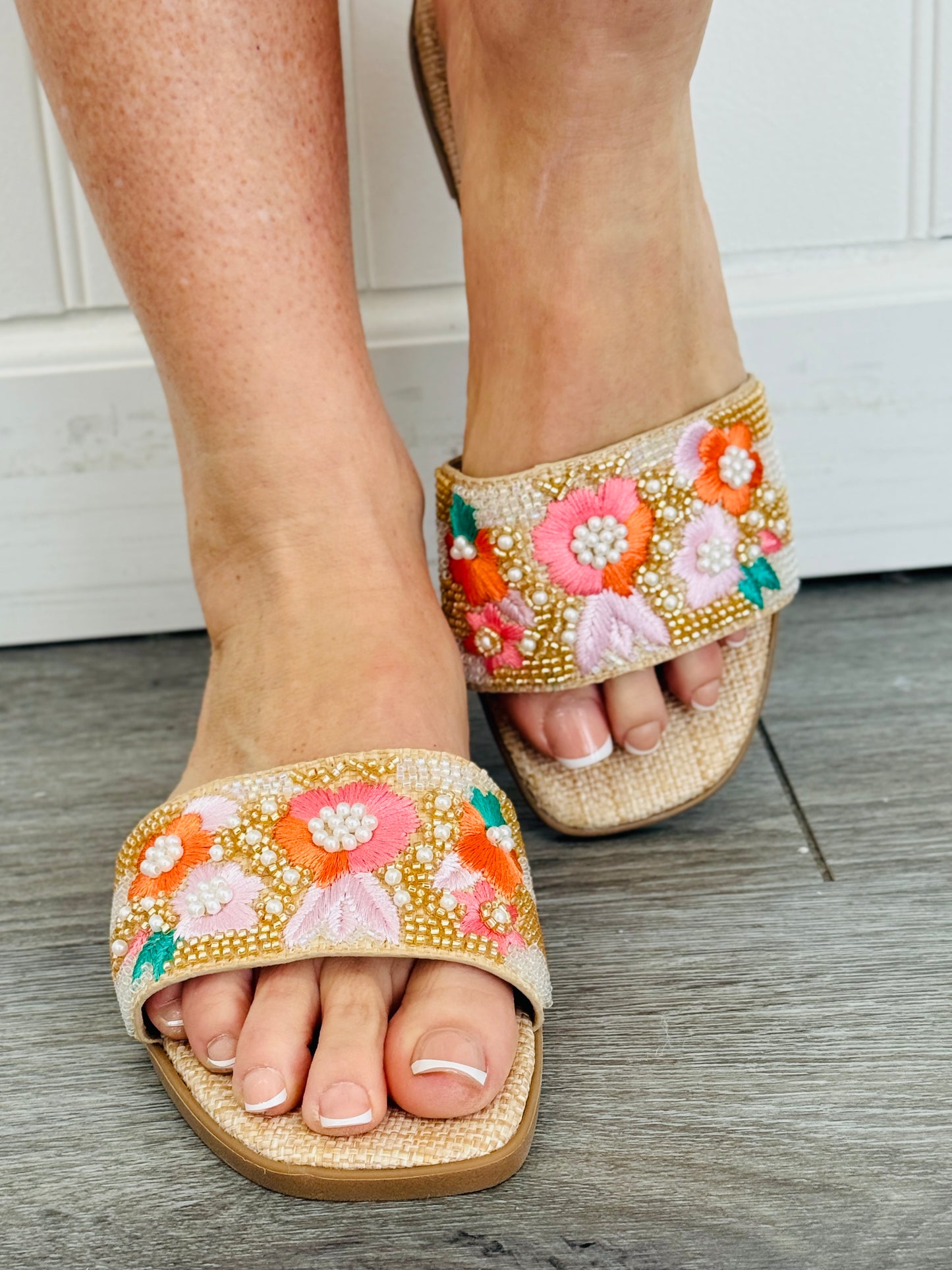 Garden Glam Beaded Sandal
