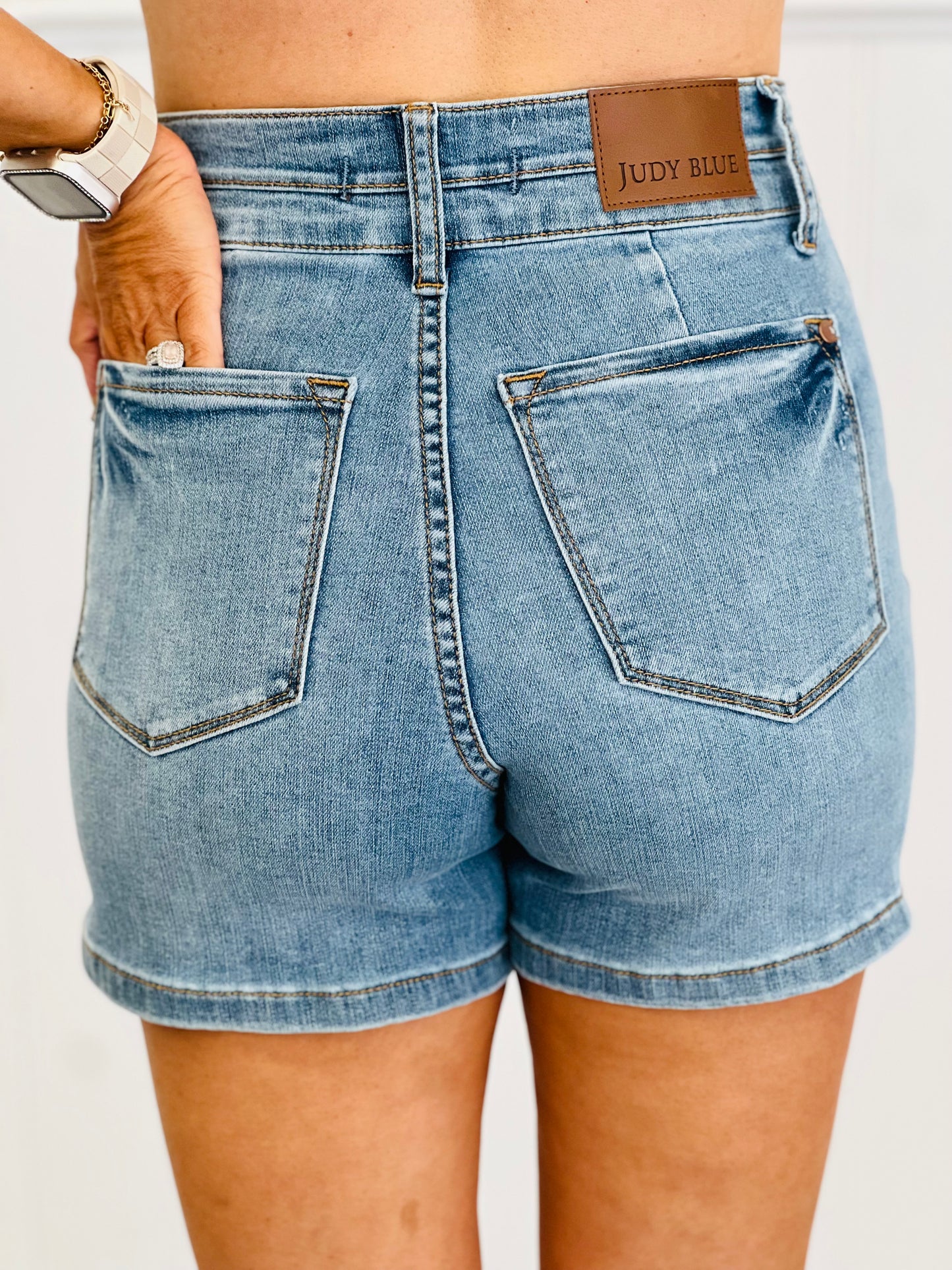 Judy Blue Double Down COOLING Tummy Control Shorts (Reg. and Plus)