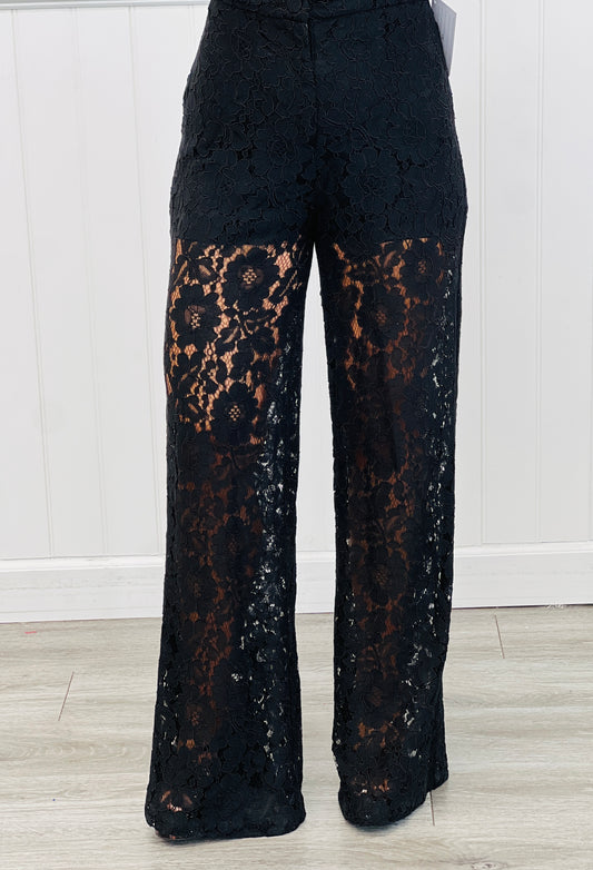 Black Lace Trousers (Reg.)
