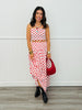 Ivory/Red Polka Dot Drop Waist Maxi Skirt (Reg.)