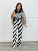 Black/Ivory Stripe Shirt & Pants Set (Reg)