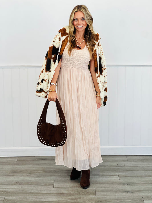 Ecru Walk Along The Beach Maxi Dress (Reg.)