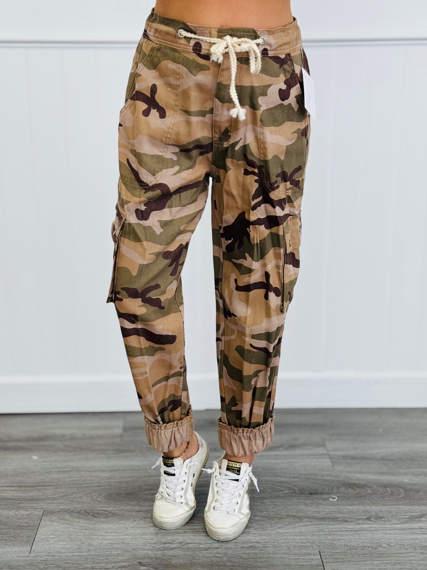 POL Beige Camo Jogger Pants (Reg)