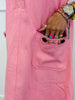 Pink Buckle Accent Mini Dress (Reg.)