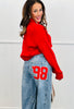 Football Patch Denim Barrel Pants (Reg.)