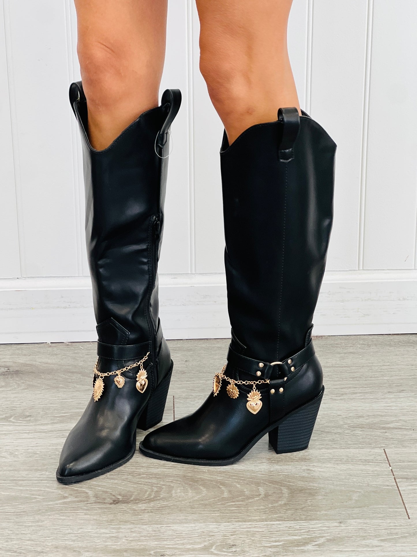 Black Midnight Charm Boots