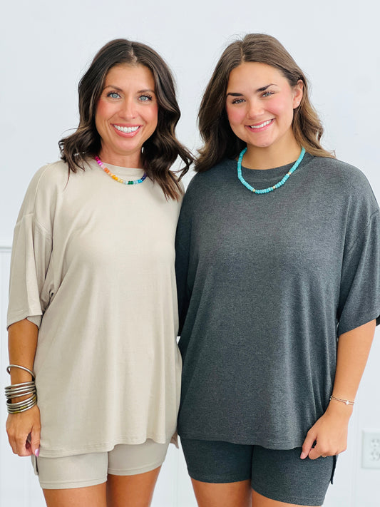 Perfectly Comfy Pullover Top (Reg & Plus)-2 Colors