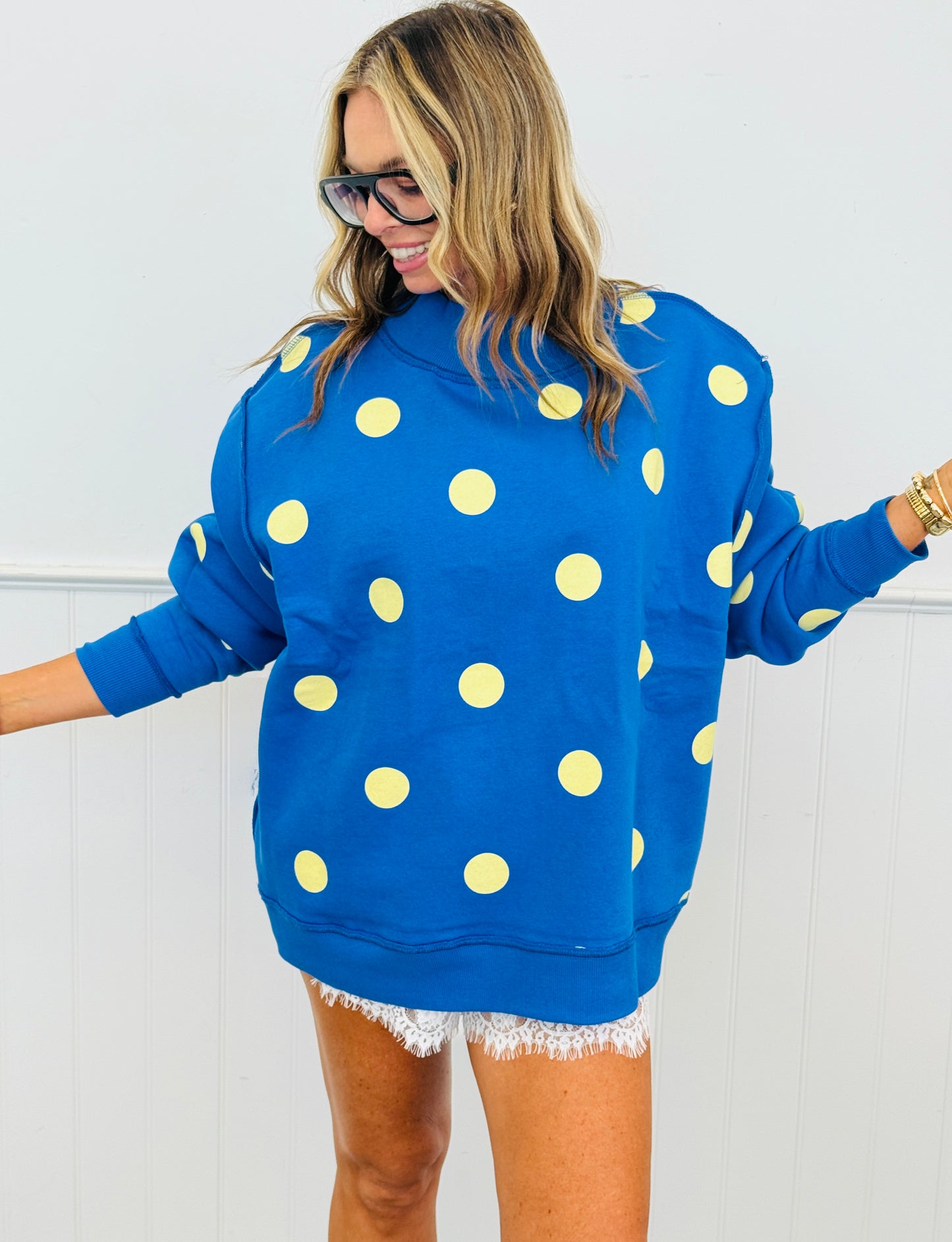 Good Things 2-Sided Mock Neck Sweatshirt (Reg.)