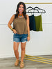 Bubble Hem Cami Tank Top (Reg.)-3 Colors
