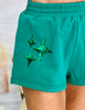Queen Of Sparkles Green Sparkle Logo Shorts (Reg. and Plus)