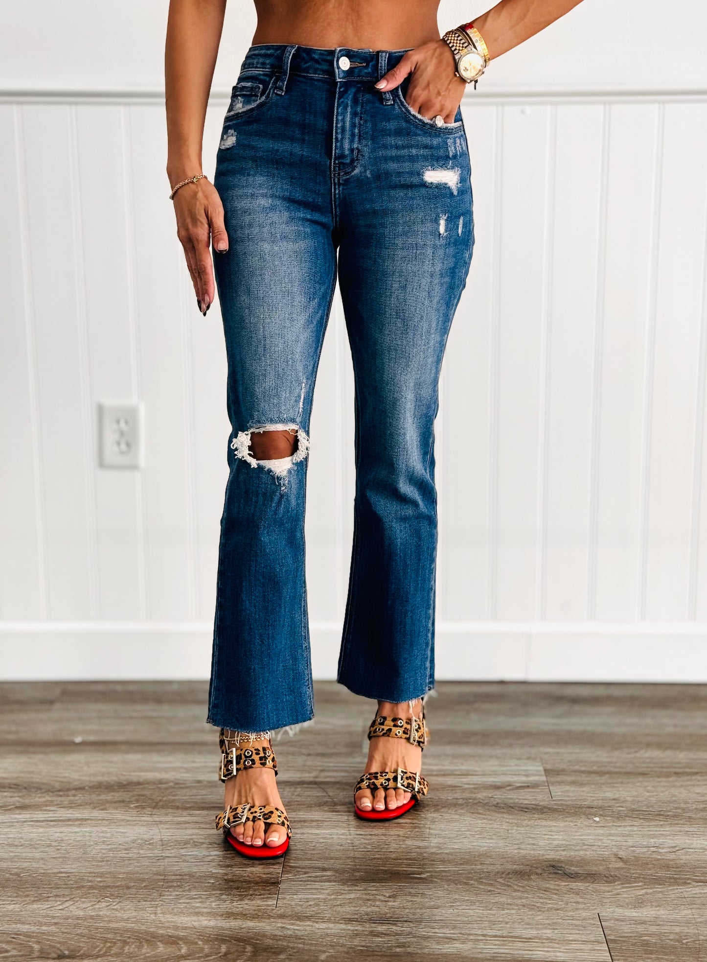 Receptive Kick Flare Jeans (Reg & Plus)