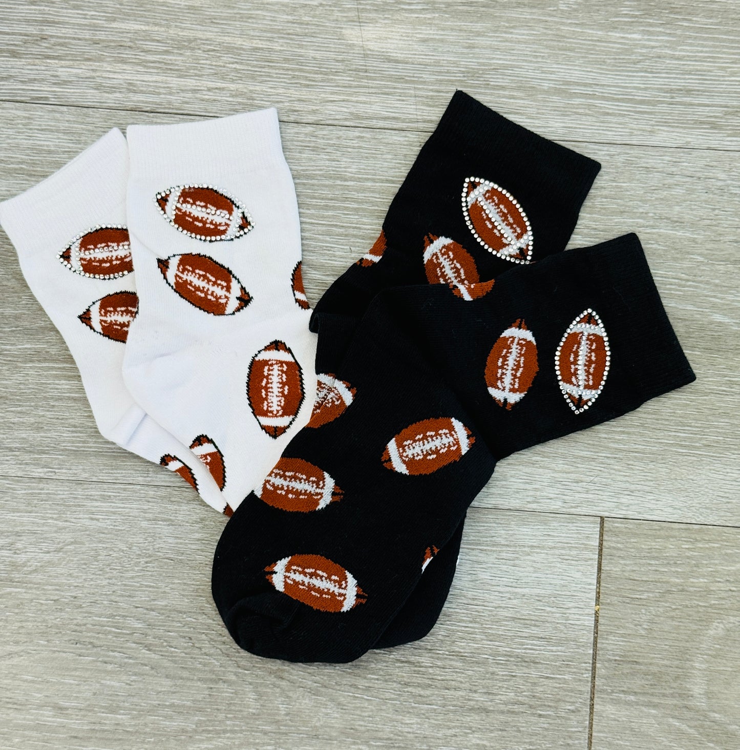 Queen Of Sparkles Football Socks - 2 Colors