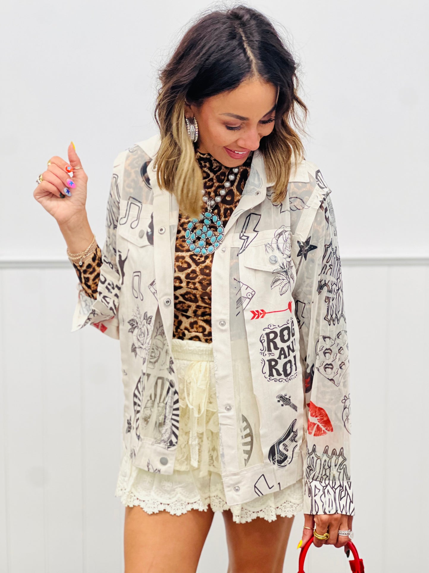 Rock And Roll Mesh Jacket (Reg. & Plus)