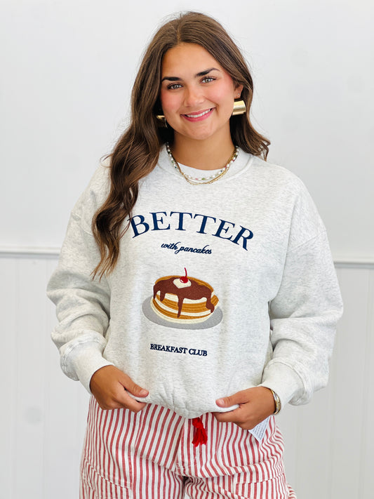 Ivory Better With Pancakes Graphic Sweatshirt (Reg.)