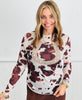 Cow Camo Studded Horseshoe Top (Reg & Plus)
