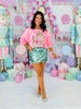 Queen Of Sparkles Pink Candyland Logo Sweatshirt (Reg. and Plus)