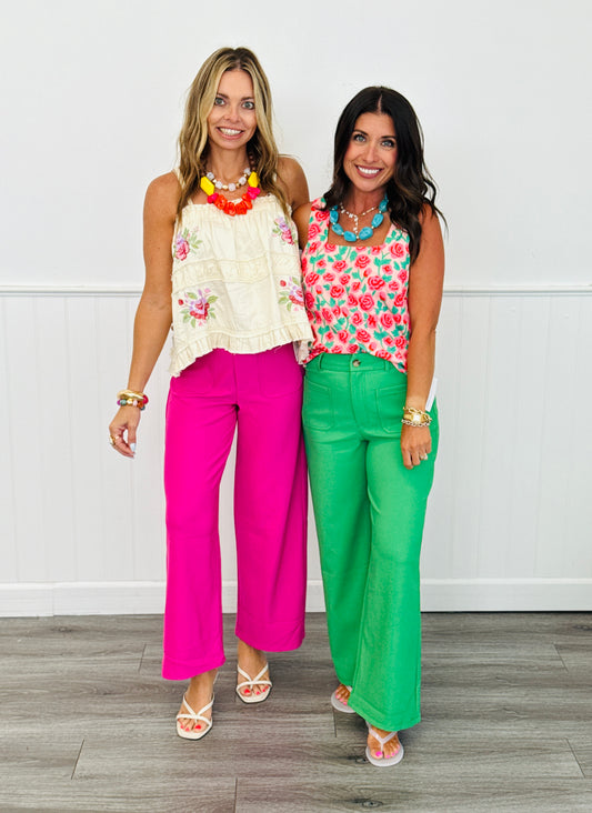 Vibrant High Waist Pants (Reg.)-2 Colors