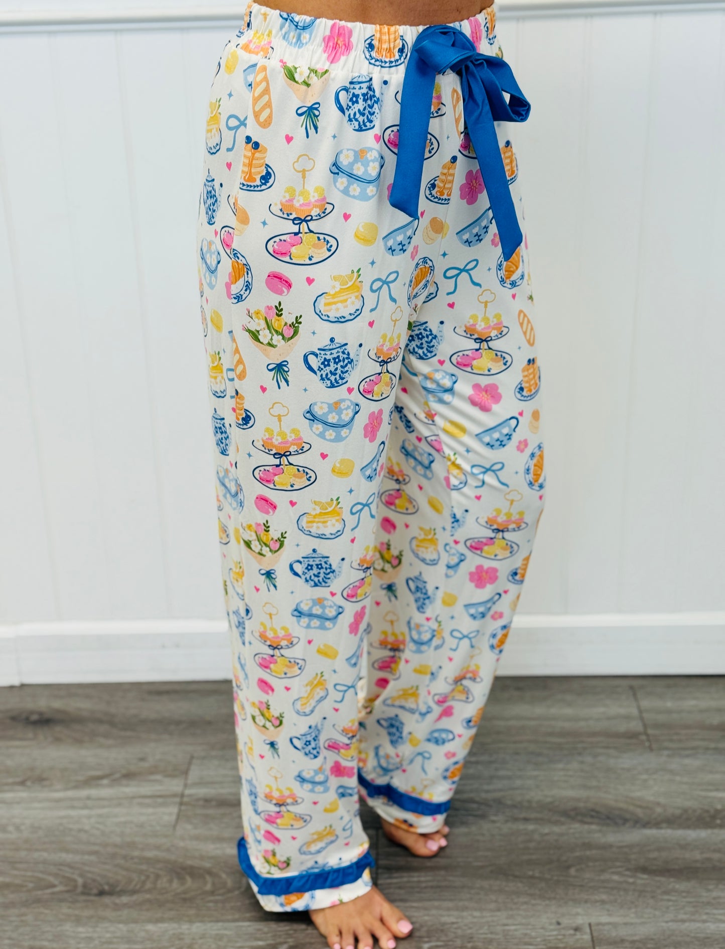 Sunday Brunch Ruffle Pajama Set (Reg. and Plus)