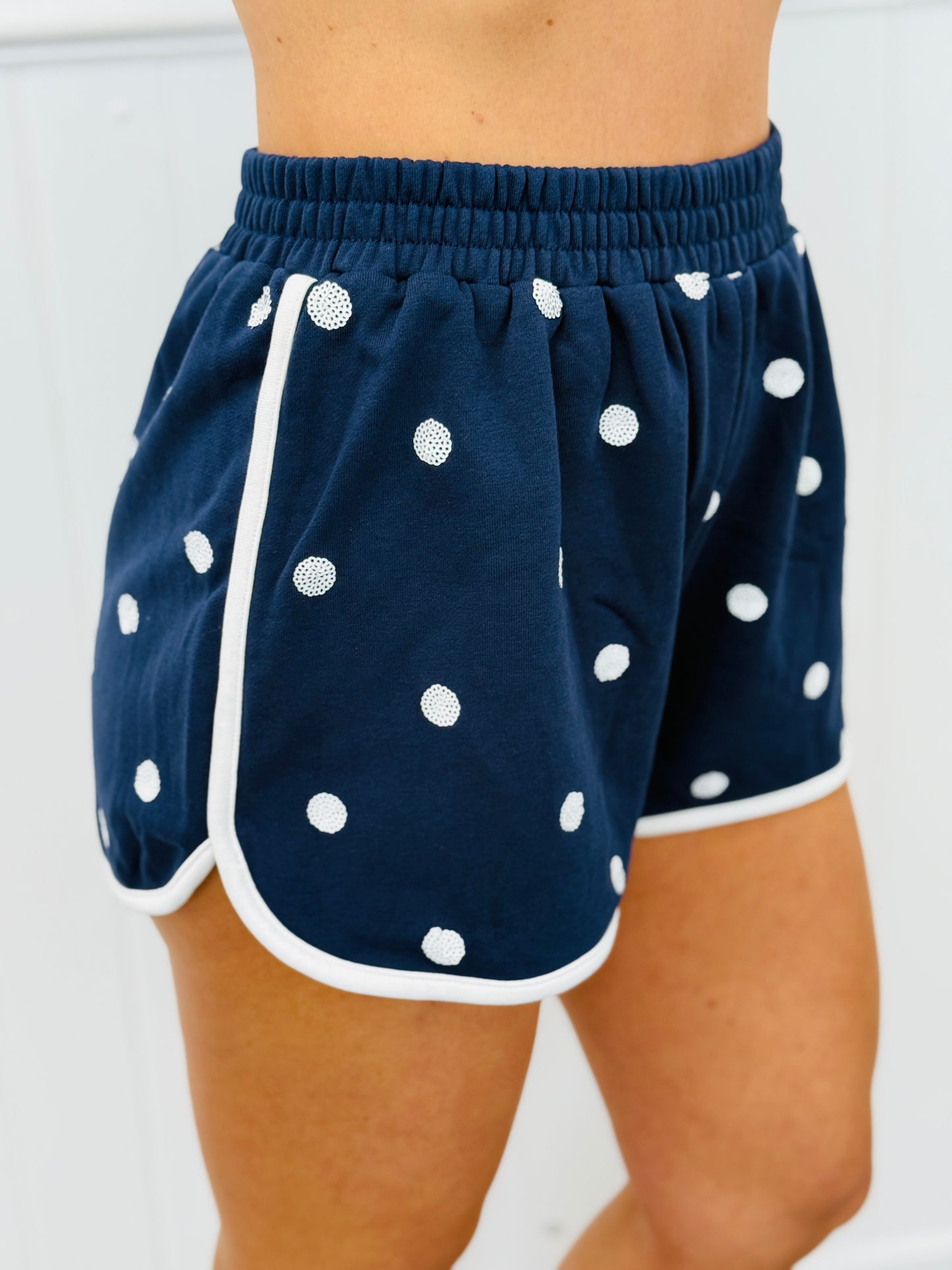 Sequined Polka Dot Shorts (Reg.)-2 Colors