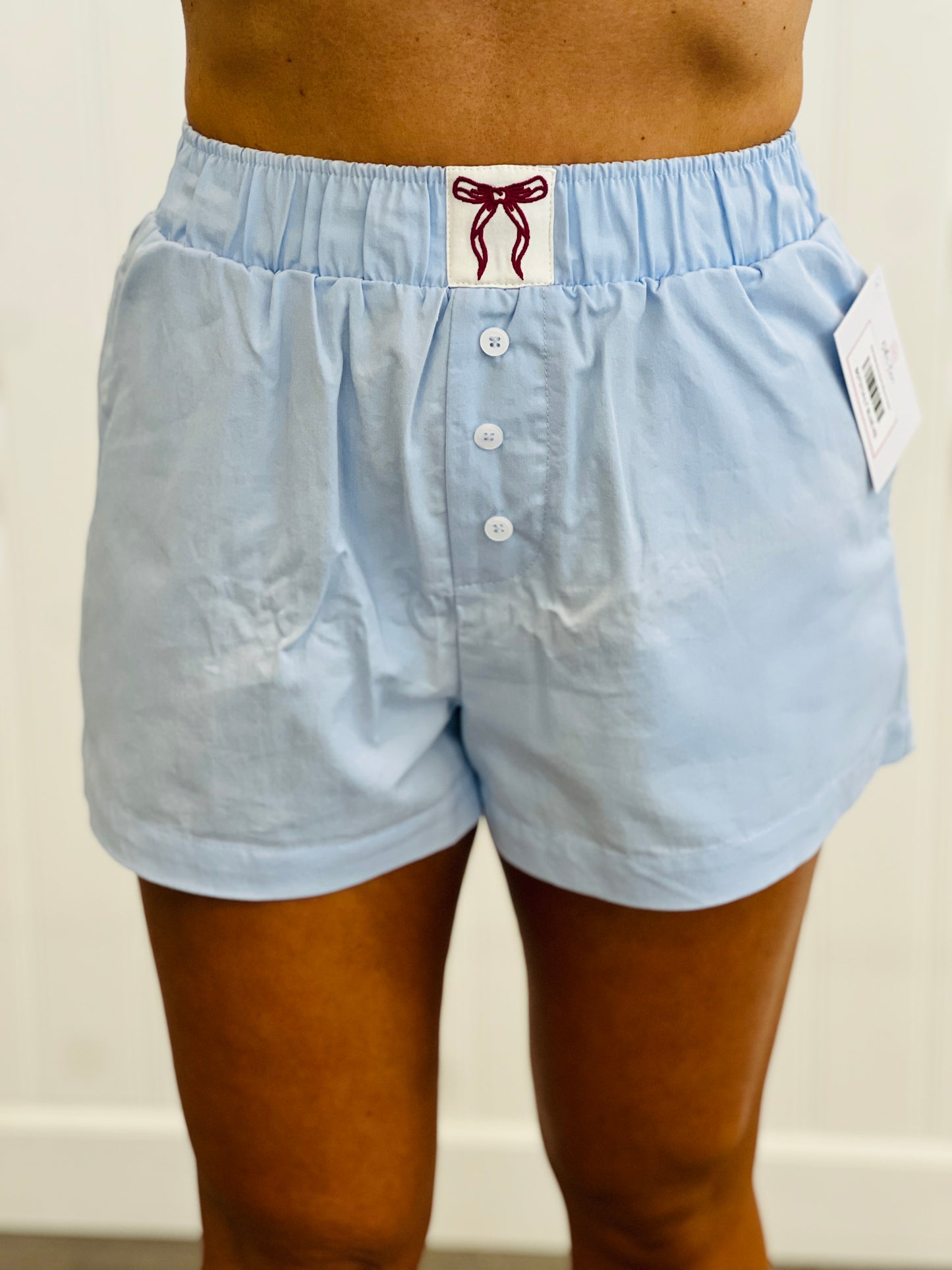 Bow Detail Boxy Shorts (Reg.)-2 Colors