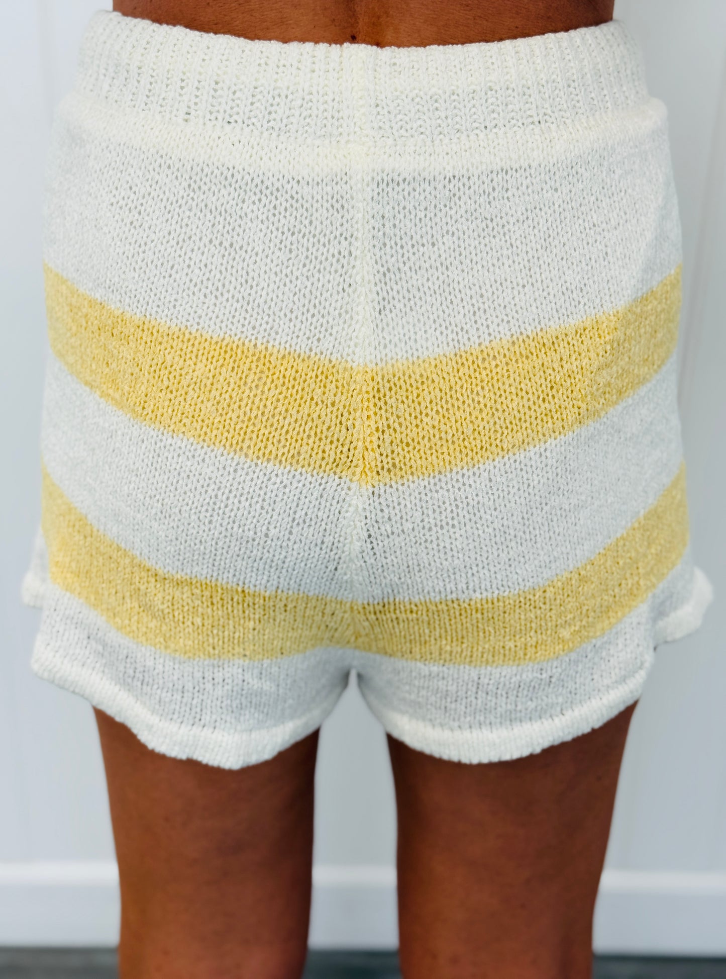Yellow Striped Tank & Shorts Set (Reg.)