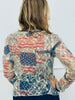 America Rhinestone Lace LS Top (Reg. and Plus)