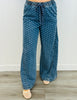 Light Denim Polka Dot Drawstring Pants (Reg & Plus)