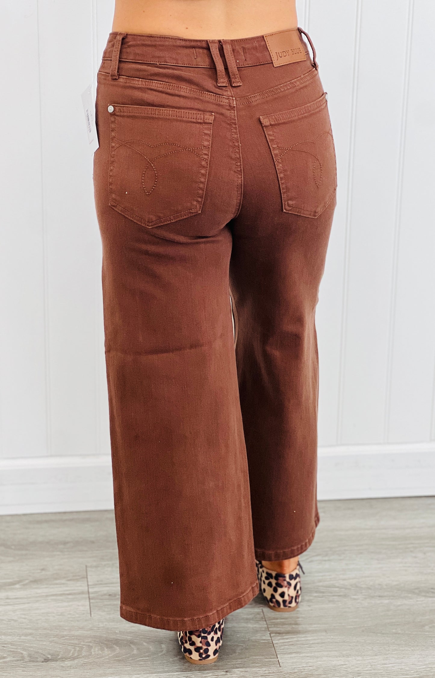 Judy Blue Autumn Edge Wide Leg Jeans (Reg. and Plus)