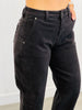 Risen Black Barrel Jeans (Reg & Plus)