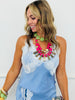 Blue Vintage Lace Cami & Skirt Set (Reg.)