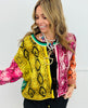 Queen Of Sparkles Multi Snake Print Tie Up Sweater (Reg. and Plus)