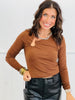 Asymmetric Hardware Neck Top(Reg.)-2 Colors