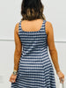 Navy/White Gingham Sleeveless Mini Dress (Reg.)