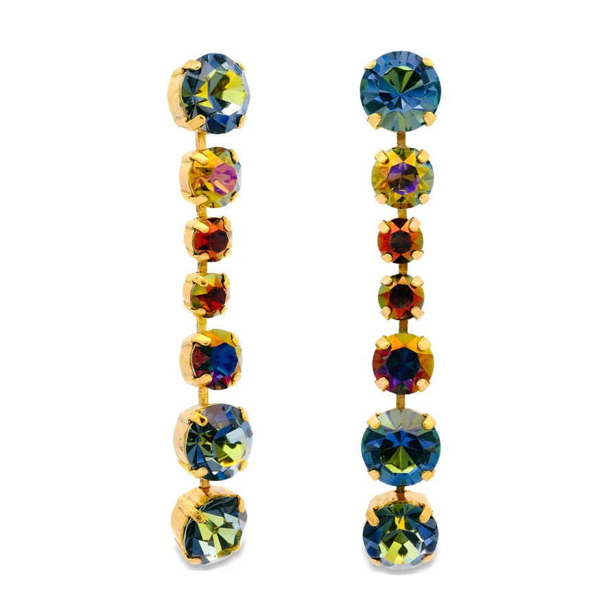 TOVA - The Collins Earrings in Midnight Express
