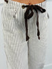 Off White/Brown Stripe Barrel Pants (Reg.)