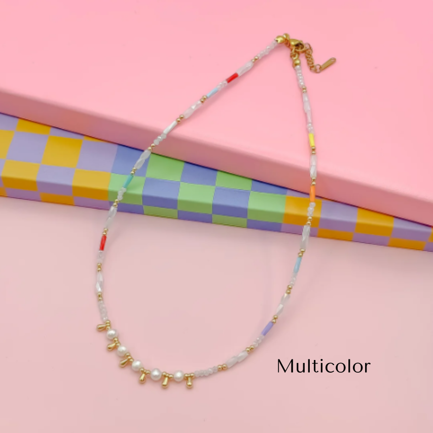 TJ - Princess Pearls Beads Necklace (7 Colors)