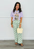 Sage/Ecru High Rise Polka Dot Pants (Reg & Plus)