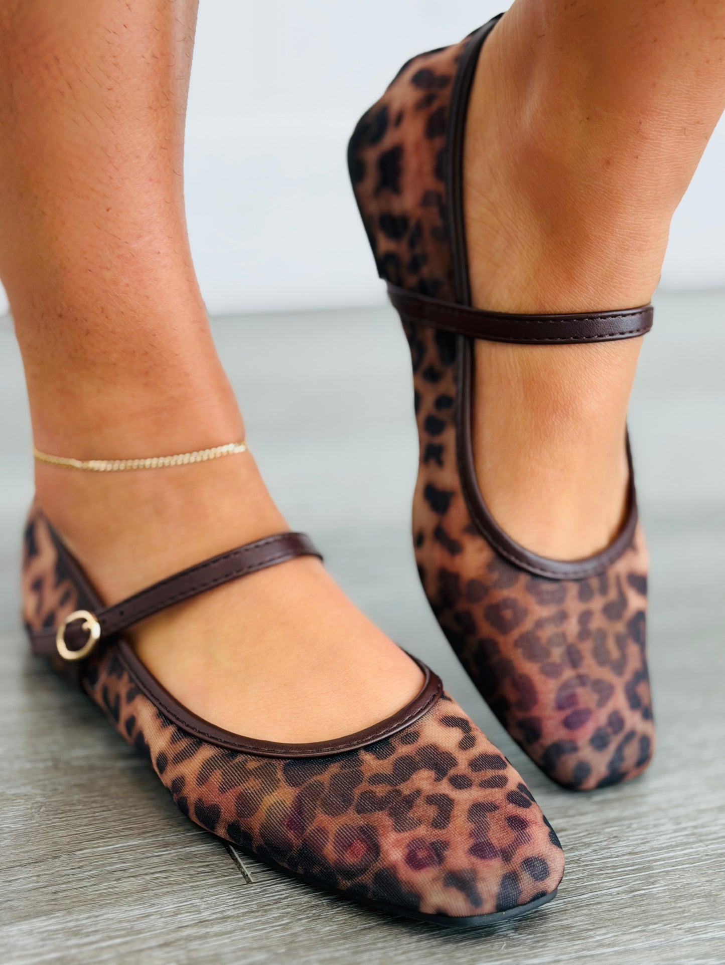 Leopard Sheer Perfection Mary Jane Flats