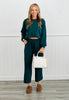 Hunter Green Wide Leg Pants (Reg. and Plus)
