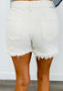 Risen Cream Distressed Shorts (Reg & Plus)