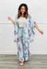 Chambray Flower Child Ruffled Cardigan (Reg & Plus)-2 Colors