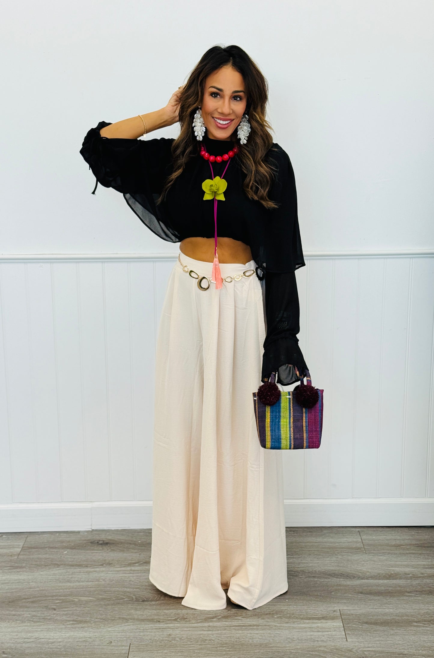 Ivory Wide Leg Pants (Reg.)