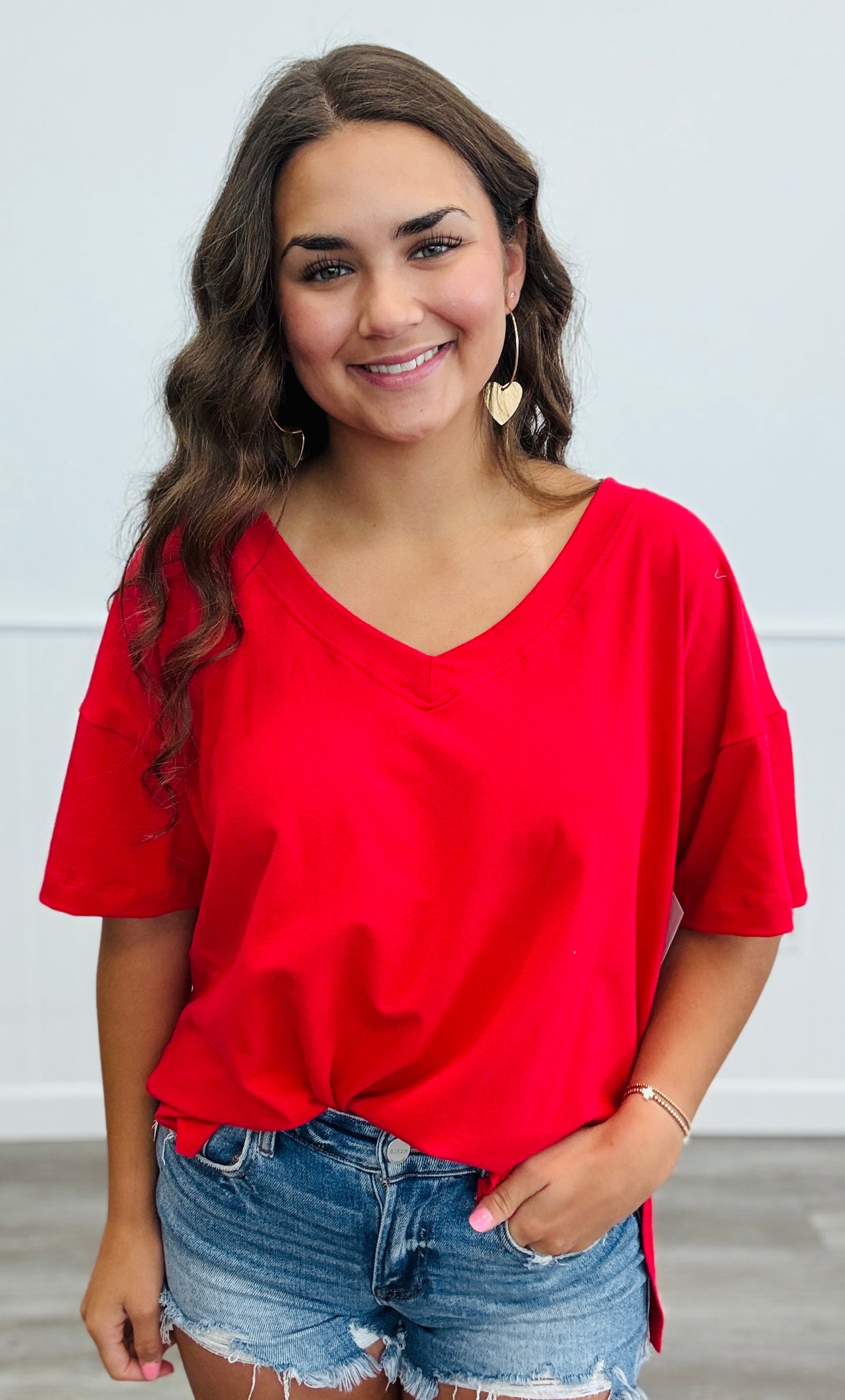 Reversible Short Sleeve Tee Top (Reg.)-4 Colors