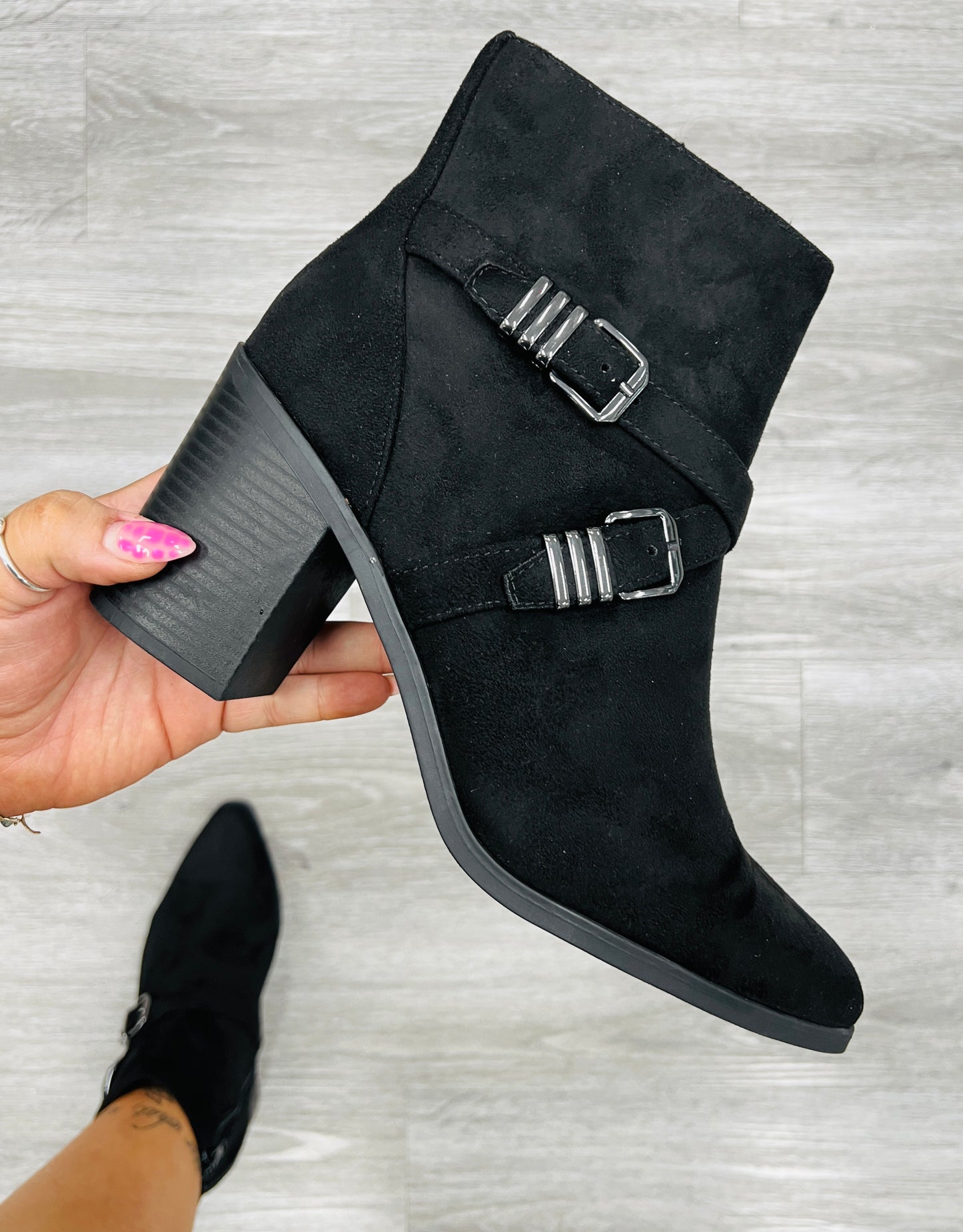 Black Instant Chic Ankle Boots
