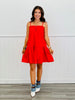 Red Sleeveless A-Line Mini Dress (Reg.)