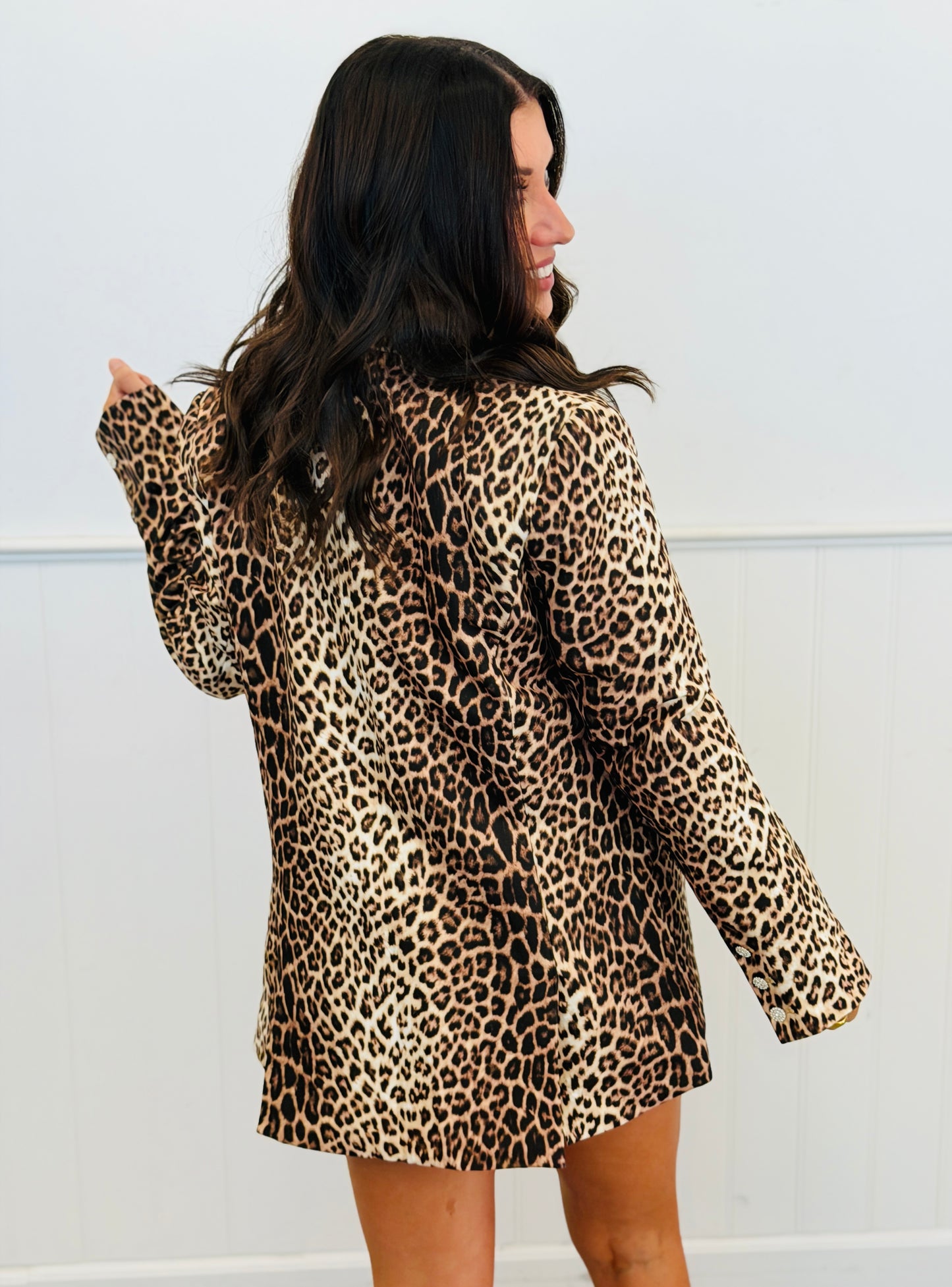Leopard Print Blazer (Reg.)