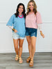 Lace Long Sleeve Layered Tee Top (Reg.)-2 Colors