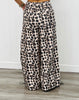 Taupe Leopard Drawstring Cuff Pants (Reg. & Plus)