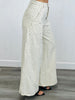 Cream Dot Wide Leg Pants (Reg. and Plus)