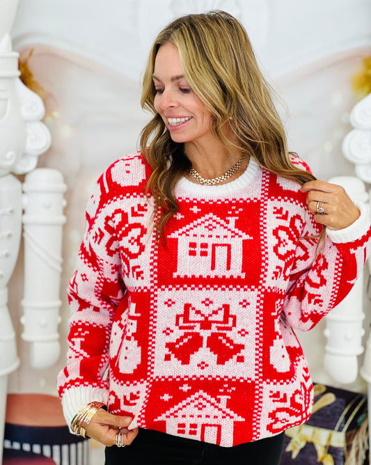 Dear Scarlett Christmas Cheer Sweater (Reg. and Plus)